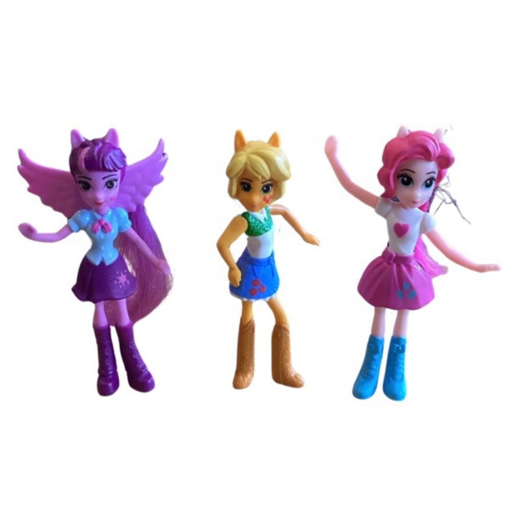 My Little Pony Equestrian Dolls 2015 McDonald’s Happy Meal Toys Lot of 3